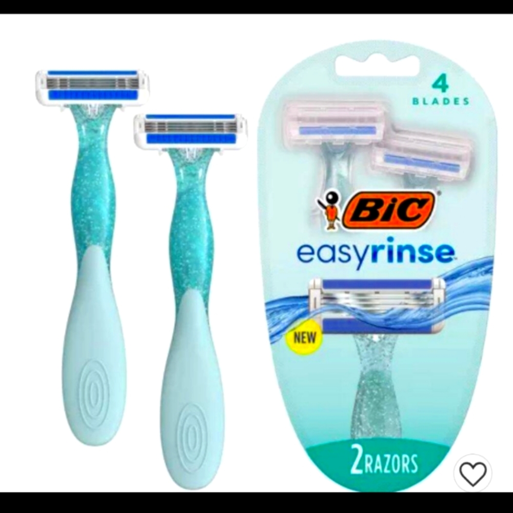 BIC EasyRinse Anti-Clogging Women's Disposable Razors for a Smoother Shave With